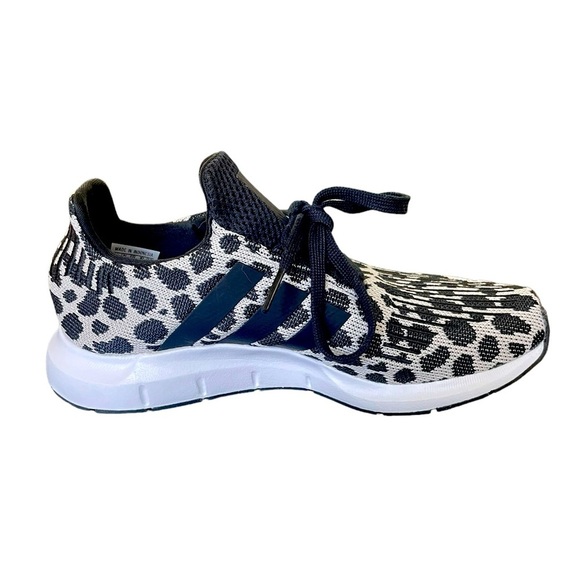 Adidas Swift Running Run Shoes Black White Leopard BD7962 Woman’s Size 6 - Picture 11 of 12